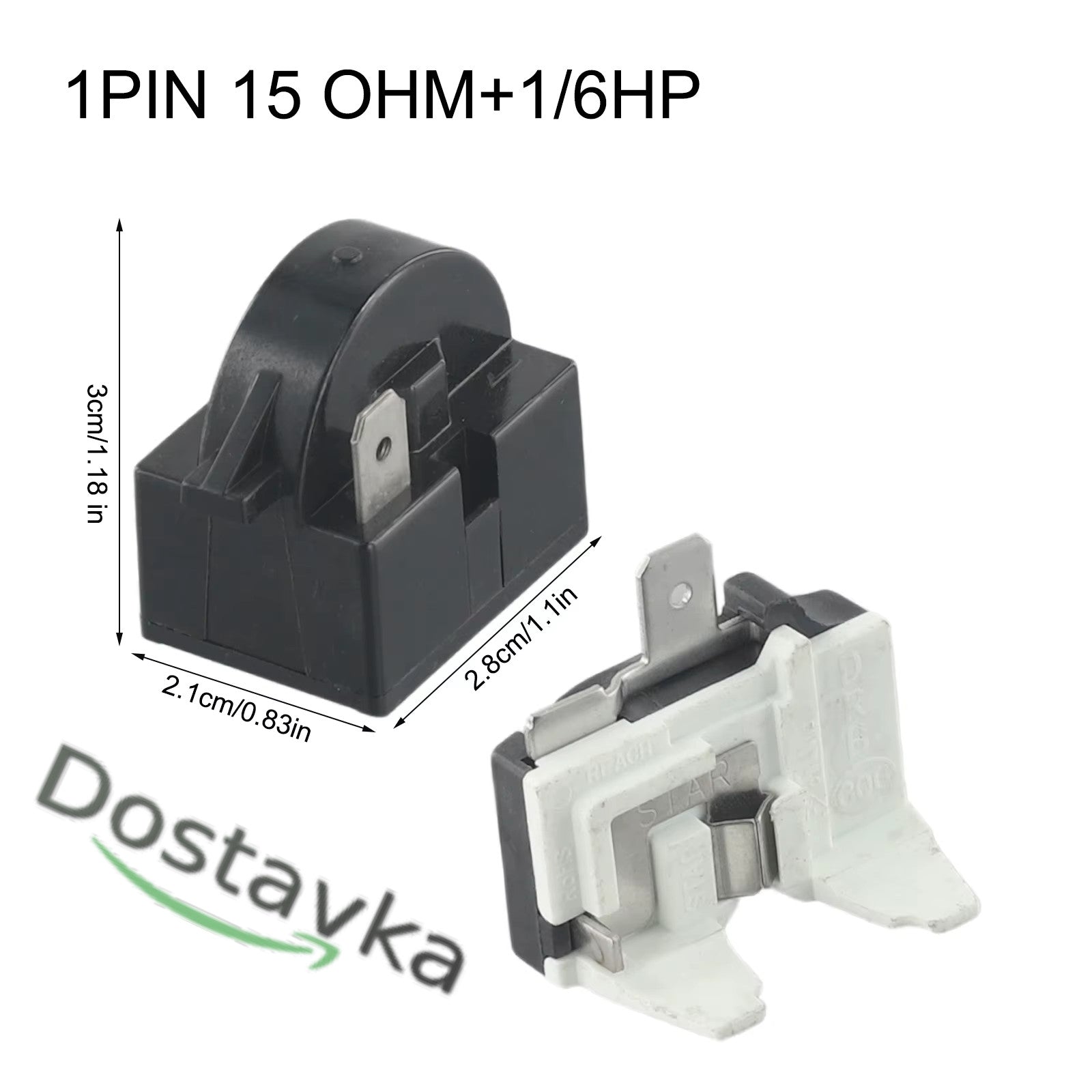 Пуско-защитный комплект QP2-15 (1 pin) для холодильника Атлант