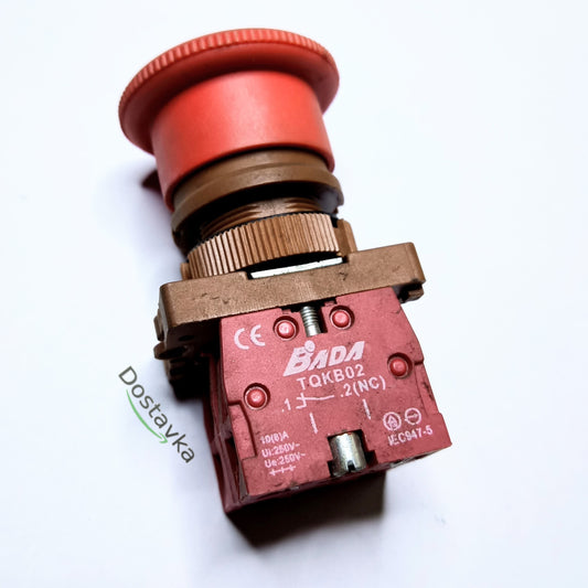 Аварійна кнопка СТОП грибок із фіксацією BADA TQKB02 (Schneider)