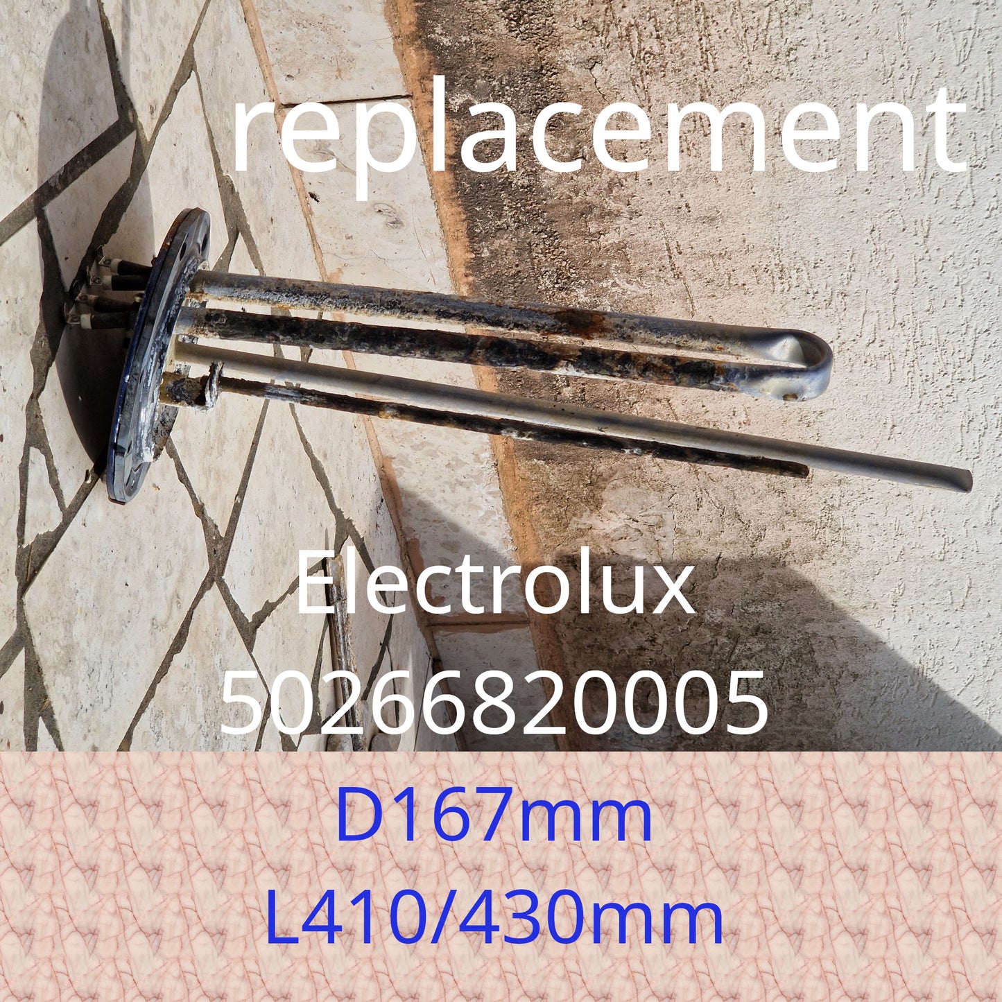 Фланець 50266820005 для сухих тенів бойлера Electrolux