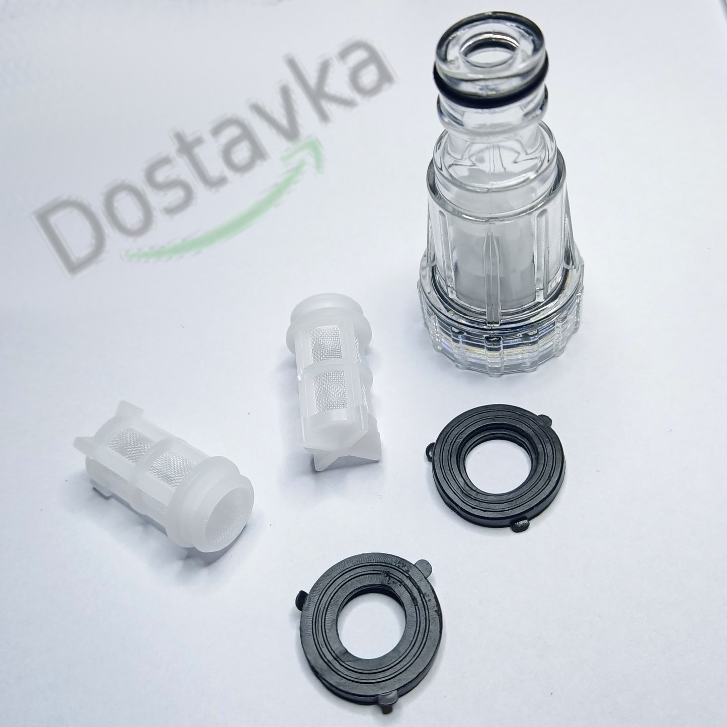 Быстрое соединение адаптер с сетками фильтрами прокладками для мойки высокого давления