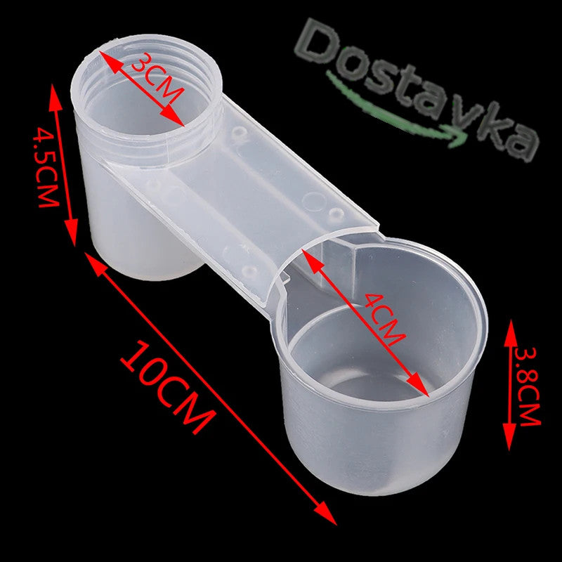 Пластиковая кормушка поилка для птиц, попугаев, голубей