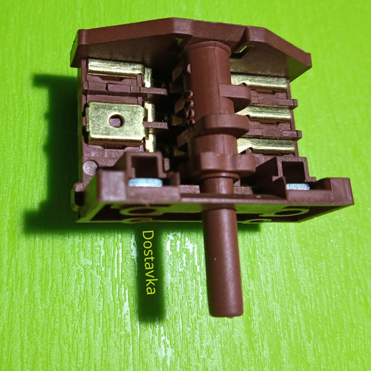 Переключатель RS 3 Boltek 4 позиции 3+3 контакта вал 3800 шток 18 мм плиты духовки Liberty