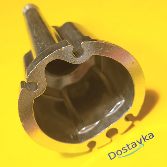 Корпус насосной камеры вибрационного насоса Rudes VB50 (ф77*h121) (с проточкой) (к партии 2011) (силумин) (неокрашенный) (В11)