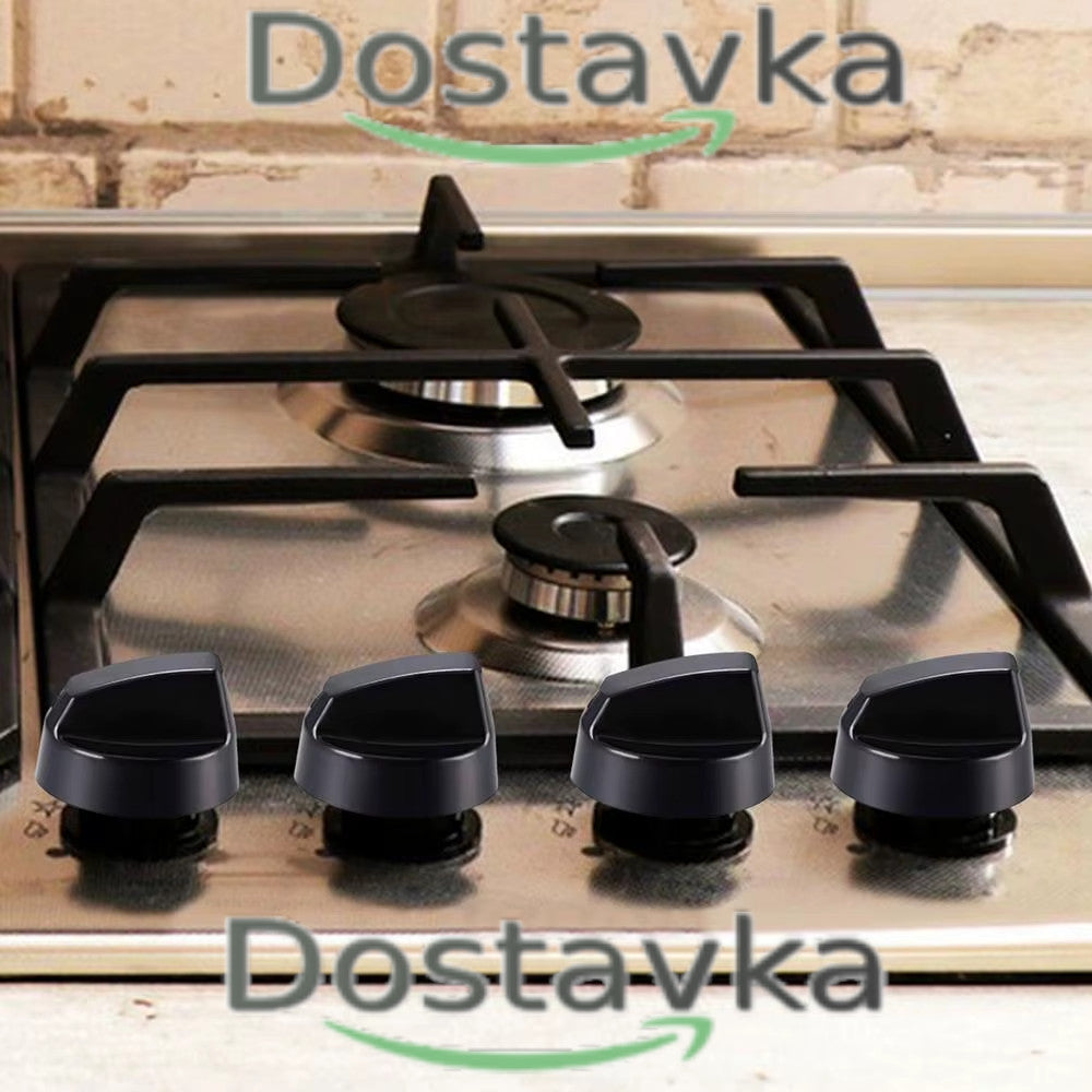 Универсальные ручки управления (4 шт) + 12 адаптеров на 6/8 мм для любых моделей плит