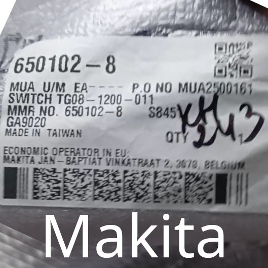 Кнопка для болгарки Makita 9069 оригинал 650102-8