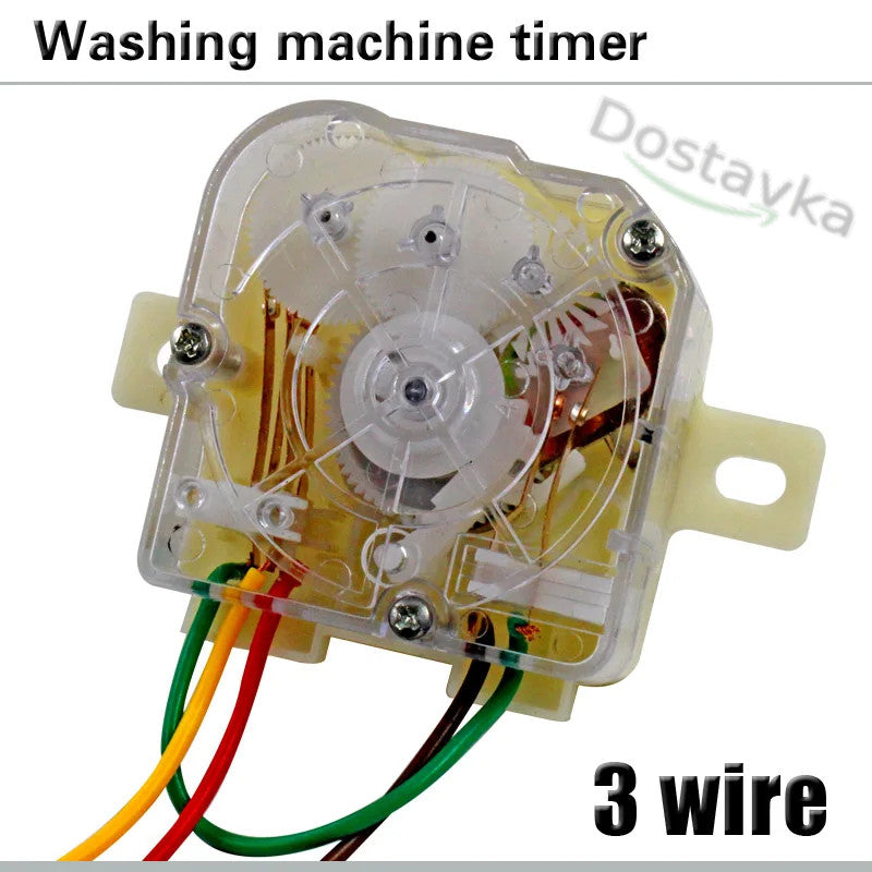 Часовой механизм стиральной машины Digital, Alpari, Saturn, Vimar (три провода с перемычкой)