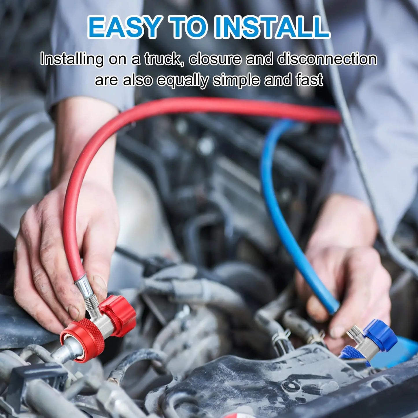 Набір заправних муфт VALUE VHF-SA VHF-A (низького + високого тиску) швидкознімні (1/4" SAE)