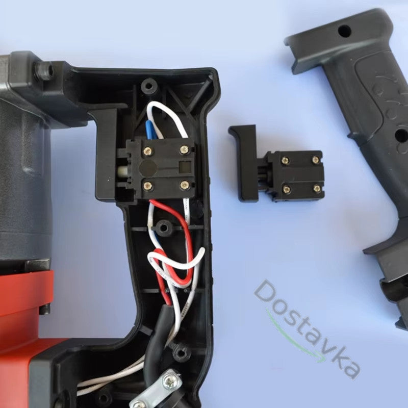 Кнопка для перфоратора/ электропилы Dayou DY-666 18(18)A 250V клавиша 43*11 без фиксатора