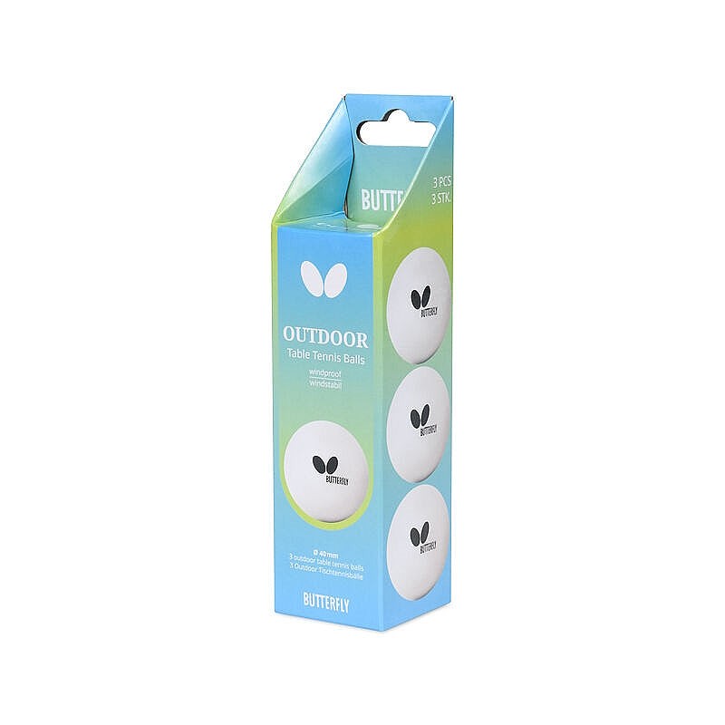 М'ячі для настільного тенісу Butterfly Outdoor Balls 3 шт (7012450140)