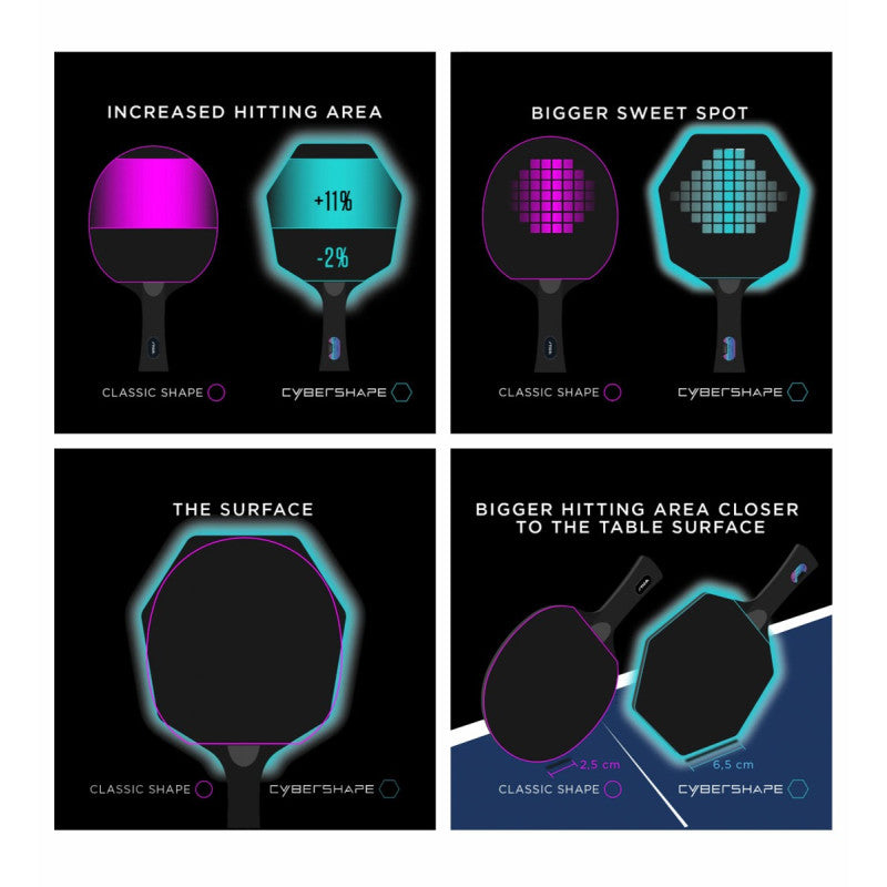 Ракетка для настільного тенісу Stiga Cybershape Future 3 Star FL (1213-0304-35)