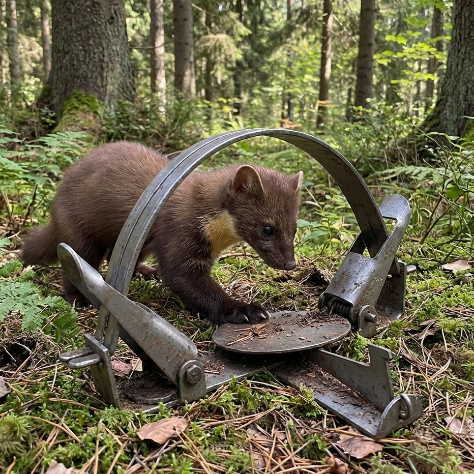 Розвідний Капкан на куницю (п'ятак та дві дуги) 165*105 мм