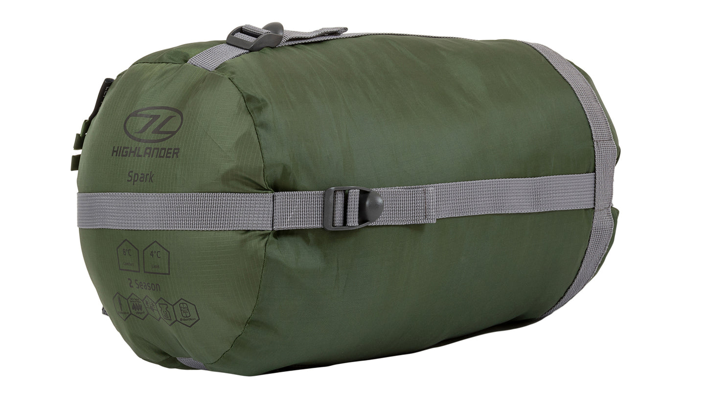 Спальний мішок Highlander Phoenix Spark 150/+4°C Olive Green Left (SB242-OG)