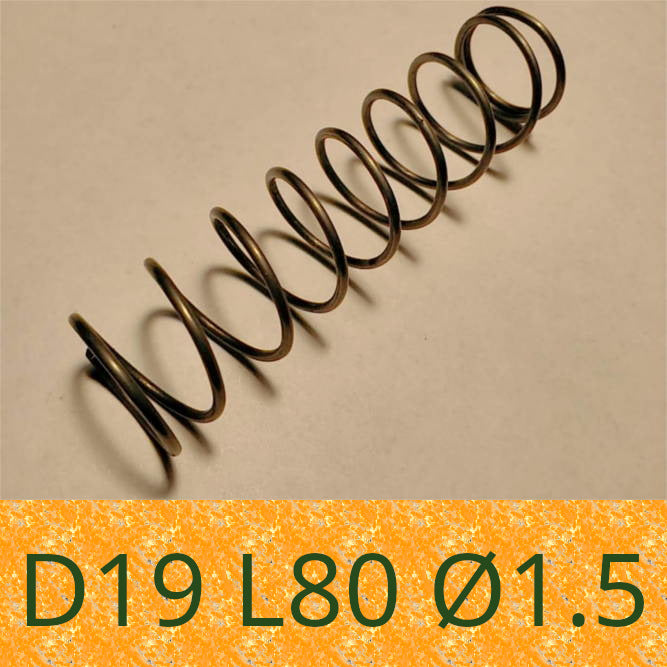 Пружина L80*d19*1.5