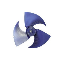 Крыльчатка наруж. блока для кондиц. D=401mm, H=119mm, D штока= 8mm (по час. стрелке) синий