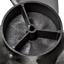 Крыльчатка наруж. блока для кондиц. D=395mm, H=110mm, D штока= 8mm (по час. стрелке) Samsung черный
