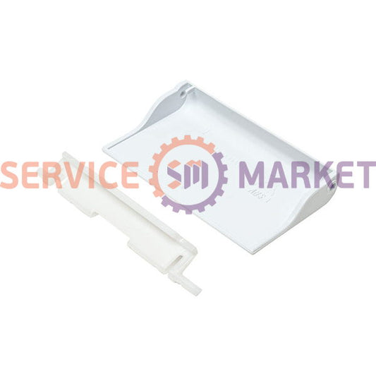 Ручка дверцы + крепление мороз. камеры для холодильника L=105mm Атлант белый