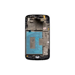 Дисплей з тачскріном та перед. корп. для моб. телефону E960 Nexus 4 LG чорний (OR)