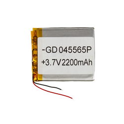 Полимерный аккумулятор GD 045565P 3,7V 2200mAh 56x67x??mm