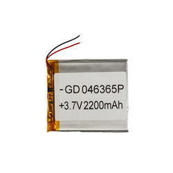 Полимерный аккумулятор GD 046365P 3,7V 2200mAh 60x67x??mm