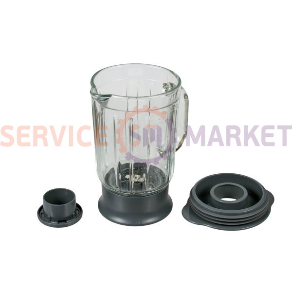 Чаша блендера в сборе 1200ml (стекло) для кух. комб. Kenwood серый (аксессуар)