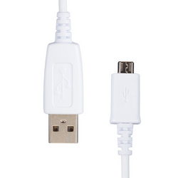 USB дата-кабель (Micro USB) L=1000мм для моб. телефонів Samsung білий