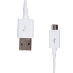 USB дата-кабель (Micro USB) L=1200mm для моб. телефонов Samsung белый