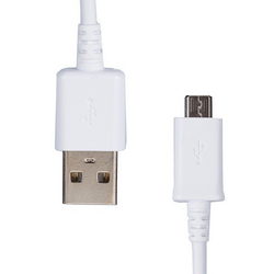USB дата-кабель (Micro USB) L=800мм для моб. телефонів Samsung білий