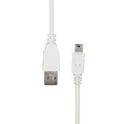 USB дата-кабель (Mini USB) L=950мм для моб. телефонів білий