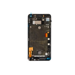 Дисплей з тачскріном та перед. корп. для моб. телефону 801e One M7 HTC чорний