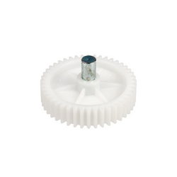 Шестерня з валом для м'ясорубки D=80, H=18, Z=43 (вал D=12x66 шестигранник)