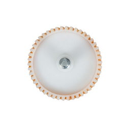 Шестерня з валом для м'ясорубки D=81.5, H=18, Z=46кос. (вал D = 12x73 шестигранник) Aurora