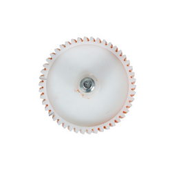 Шестерня з валом для м'ясорубки D=81, H=17,5, Z=46кос. (Вал D=12x73 шестигранник) Liberty