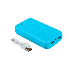 Внешняя АКБ GOLF G20 Li-Polymer 2xUSB 5V 16000mAh 125x70x28mm для моб. тел. голубой