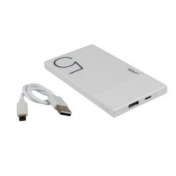 Внешняя АКБ GOLF HIVE5 Li-Polymer USB 5V 5000mAh 132x68x10mm для моб. тел. белый