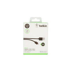 USB дата-кабель (Lightning) Belkin L=1200mm для моб. тел. iPhone 5S Apple чорний