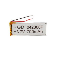 Полимерный аккумулятор GD 042368P 3,7V 700mAh 22x66x??mm
