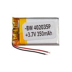 Полимерный аккумулятор BW 402035P 3,7V 350mAh 25x36x??mm