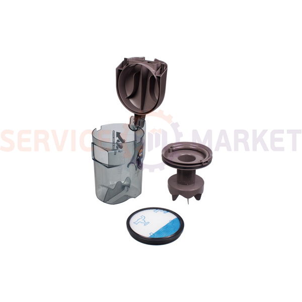 Контейнер для пилу в зборі для пилососу Tefal сірий