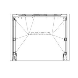 Скло дверей зовнішнє 3578768453 592x465mm для духовки Electrolux