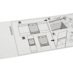 Фольга (алюмінієва самоклеюча) для захисту меблів від пари посуду. машини L=750mm Electrolux