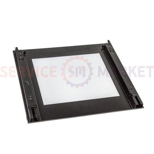 Скло дверей зовнішнє (з кріпленням) 495x455 для духовки Gorenje