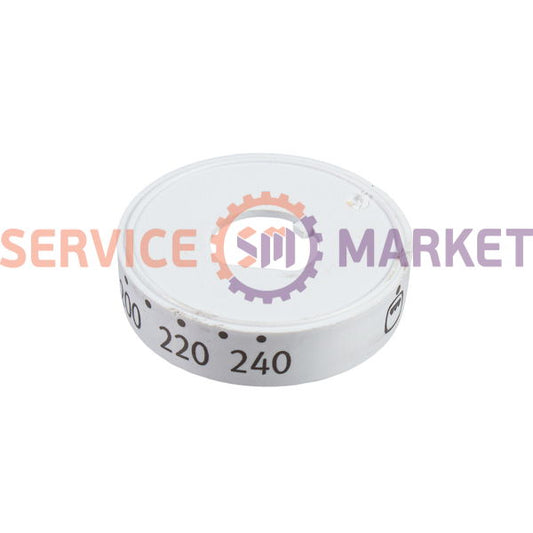 Лімб (диск) ручки регулювання режимів духовки плити Electrolux білий