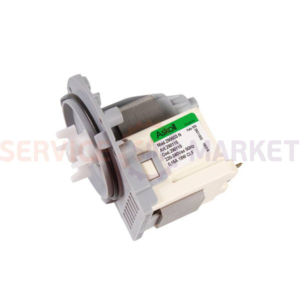 Помпа 18W 290115 (конт.розд. ззаду; на 3 самор.) Askoll