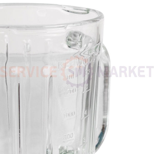 Чаша блендера 1200ml (скло) з кришкою для кухонного комбайна Kenwood