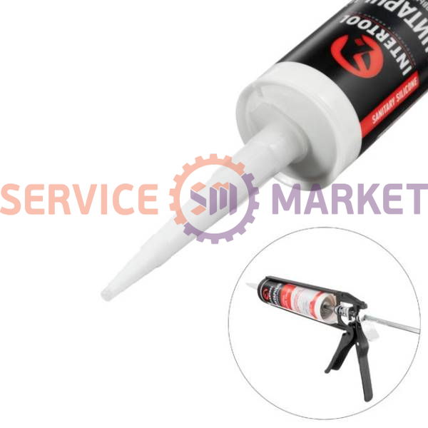 Герметик силиконовый FS-3031 300ml cанитарный INTERTOOL белый