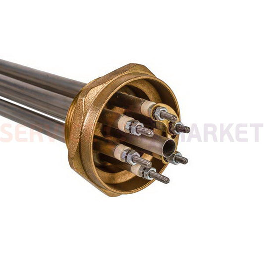 Блок тэнов 10000W (нержав.), L=385mm гайка 2" для электрического котла FER VDE