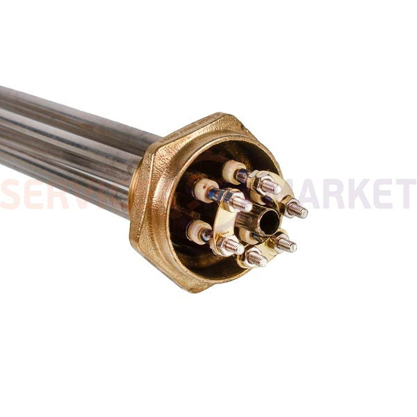 Блок тэнов 4500W 380V (нержав.), L=265mm гайка 1,5" (48mm) для электрического котла SANAL