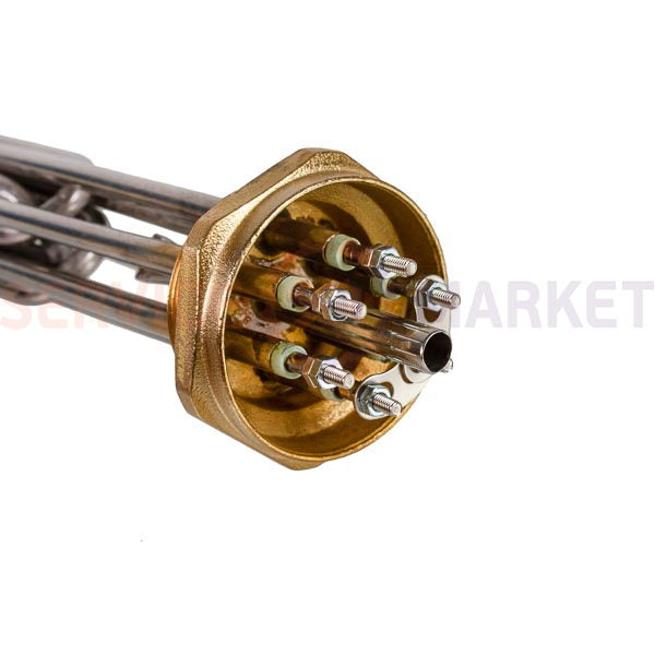 Блок тэнов 6000W 220-380V (нержав.), L=335mm гайка 1,5" (48mm) для электрического котла SANAL
