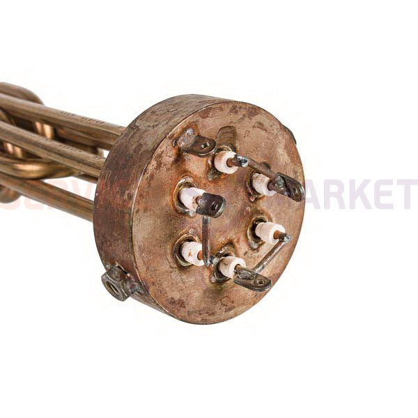 Блок тэнов 9000W 380V, L=345mm гайка 2,5" для электрического котла