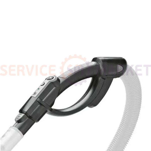 Ручка шланга з ДУ для пилососа (отвер. під шланг 46mm, в трубу 34mm із зах.)